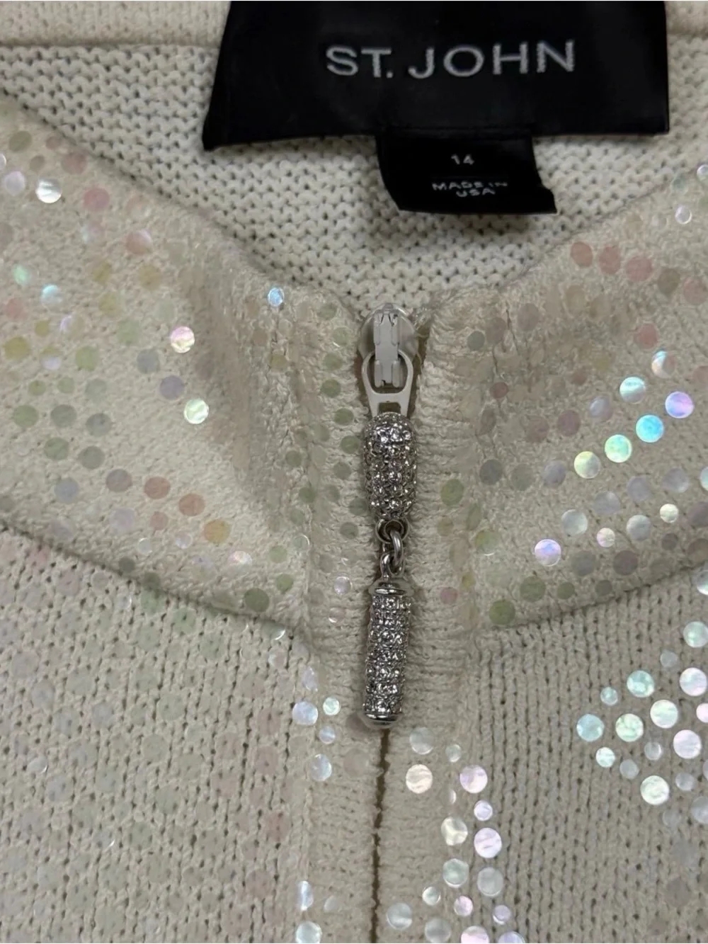 St. John Ivory jacket Size 14